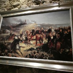 P1190870    Napoleone III°. 1808-1873--anni 51. A sx della Rocca, la Chiesa di S. Nicolò nel Castello.